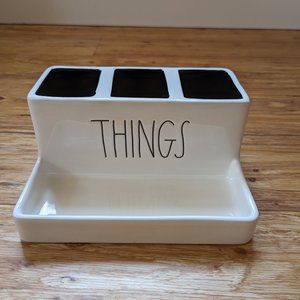 Rae Dunn "Things" Organizer container Office or Bathroom